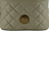 Bolso bandolera elegante pequeño de piel blanca de Versace