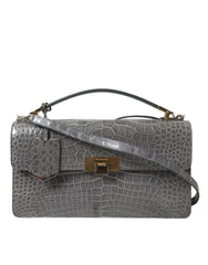 Bolso de hombro mediano de piel de caimán de Balenciaga