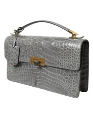 Bolso de hombro mediano de piel de caimán de Balenciaga