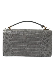 Bolso de hombro mediano de piel de caimán de Balenciaga