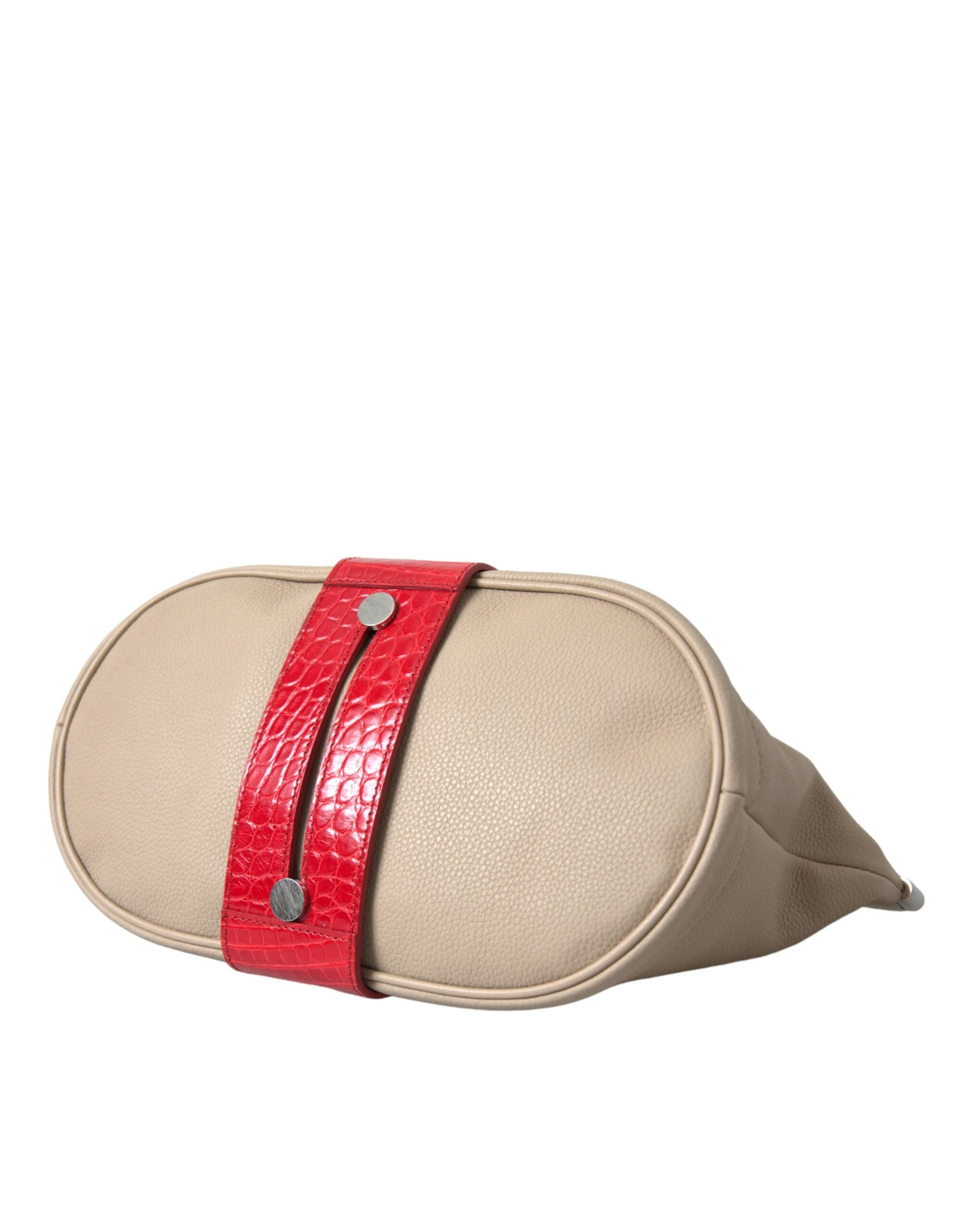 Clutch Balenciaga de piel exótica en dos tonos