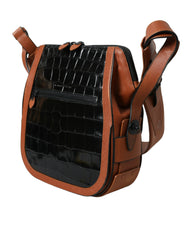Elegante bolso bandolera de piel de cocodrilo de Balenciaga