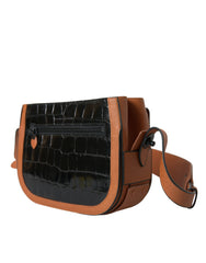 Elegante bolso para cámara de piel de cocodrilo de Balenciaga