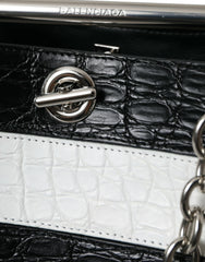 Bolso maxi estilo cubo Balenciaga Chic de piel de cocodrilo