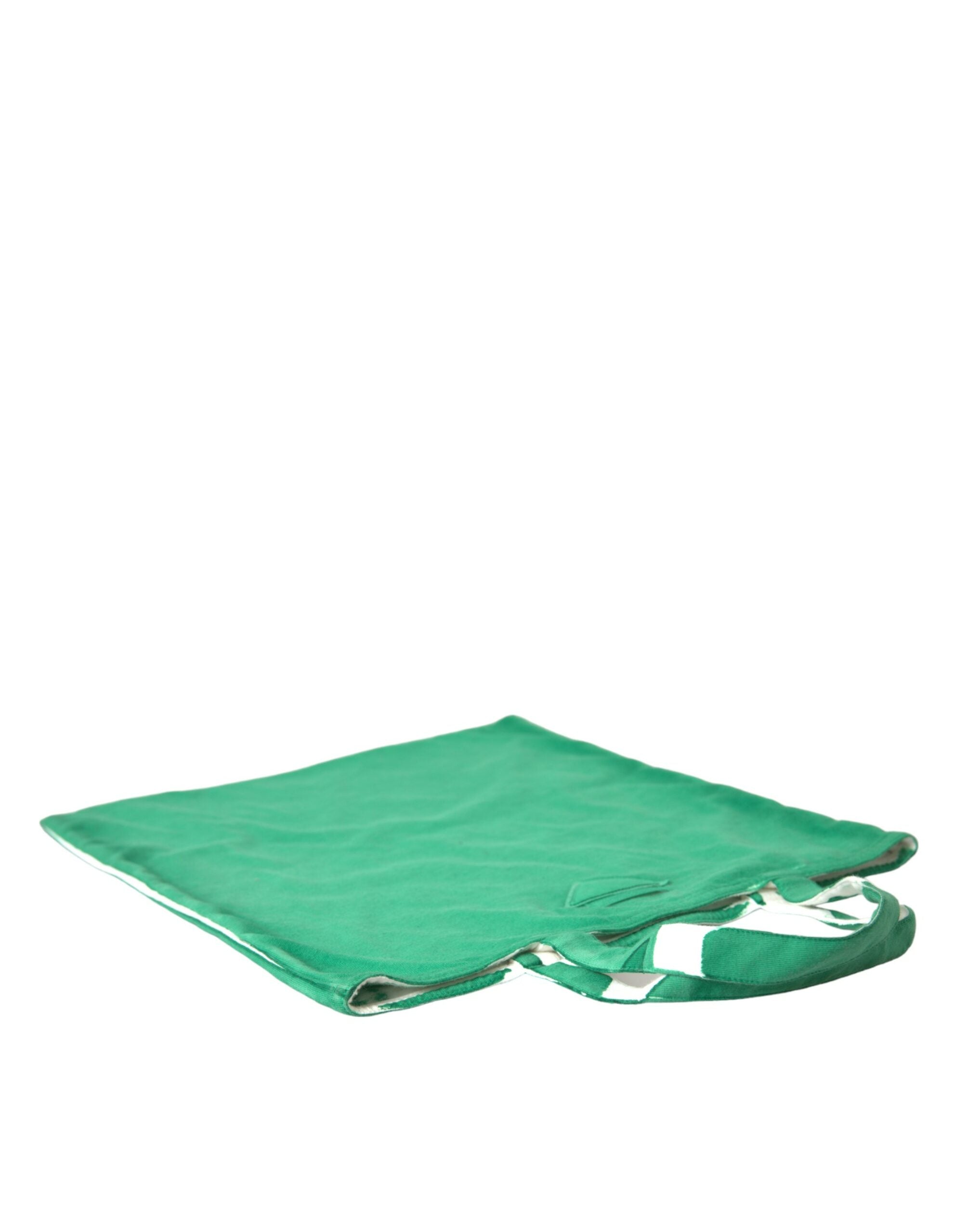 Elegante bolso tote de tela verde de Prada