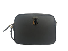 Bolso bandolera pequeño de piel para cámara Burberry con logotipo TB