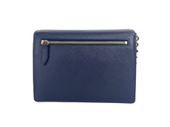 Bolso bandolera pequeño de piel con cuadros azul Regency Macken de Burberry