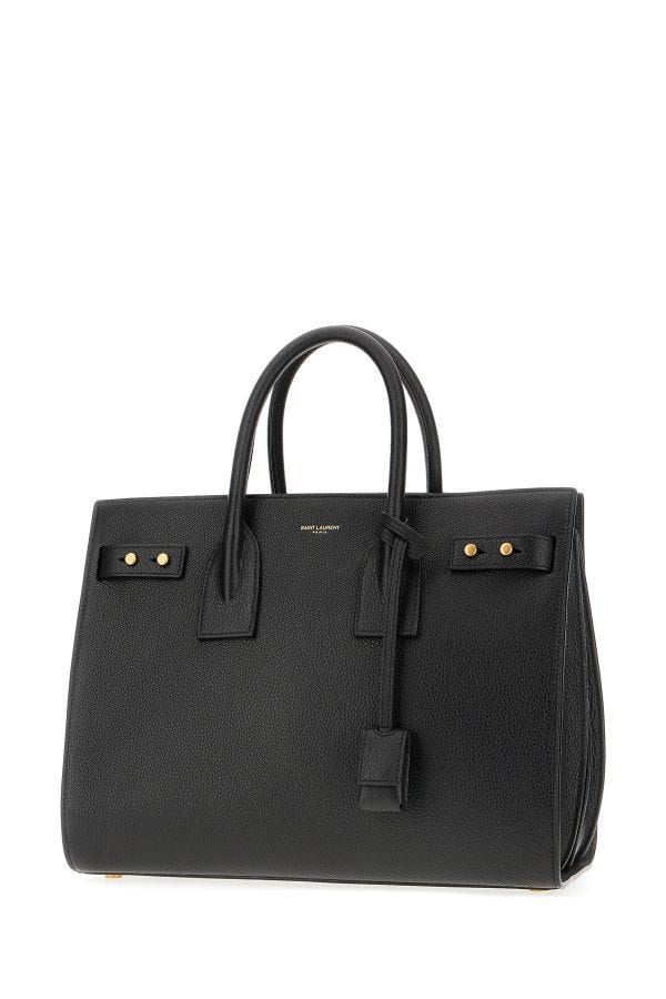 Bolso Sac De Jour de piel de becerro negro de Saint Laurent