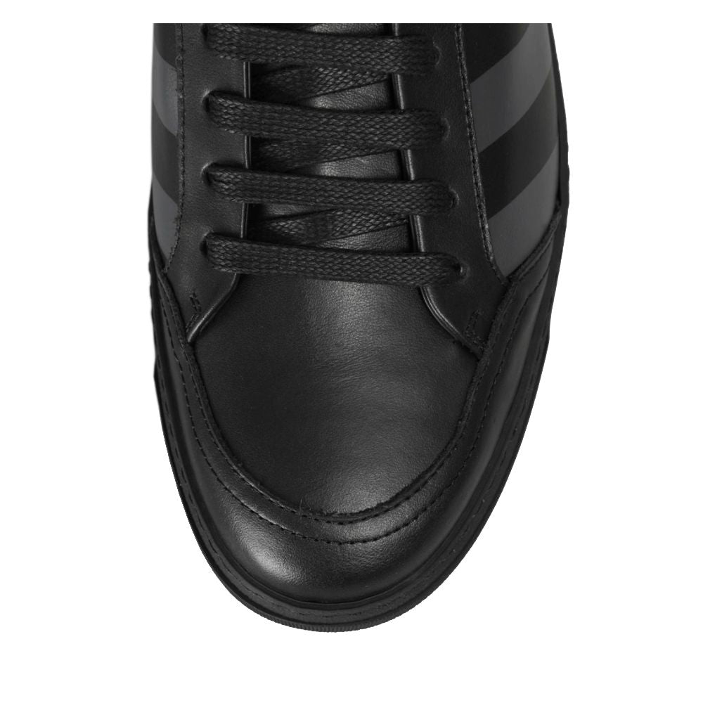 Zapatillas Off-White de piel de becerro negra para mujer