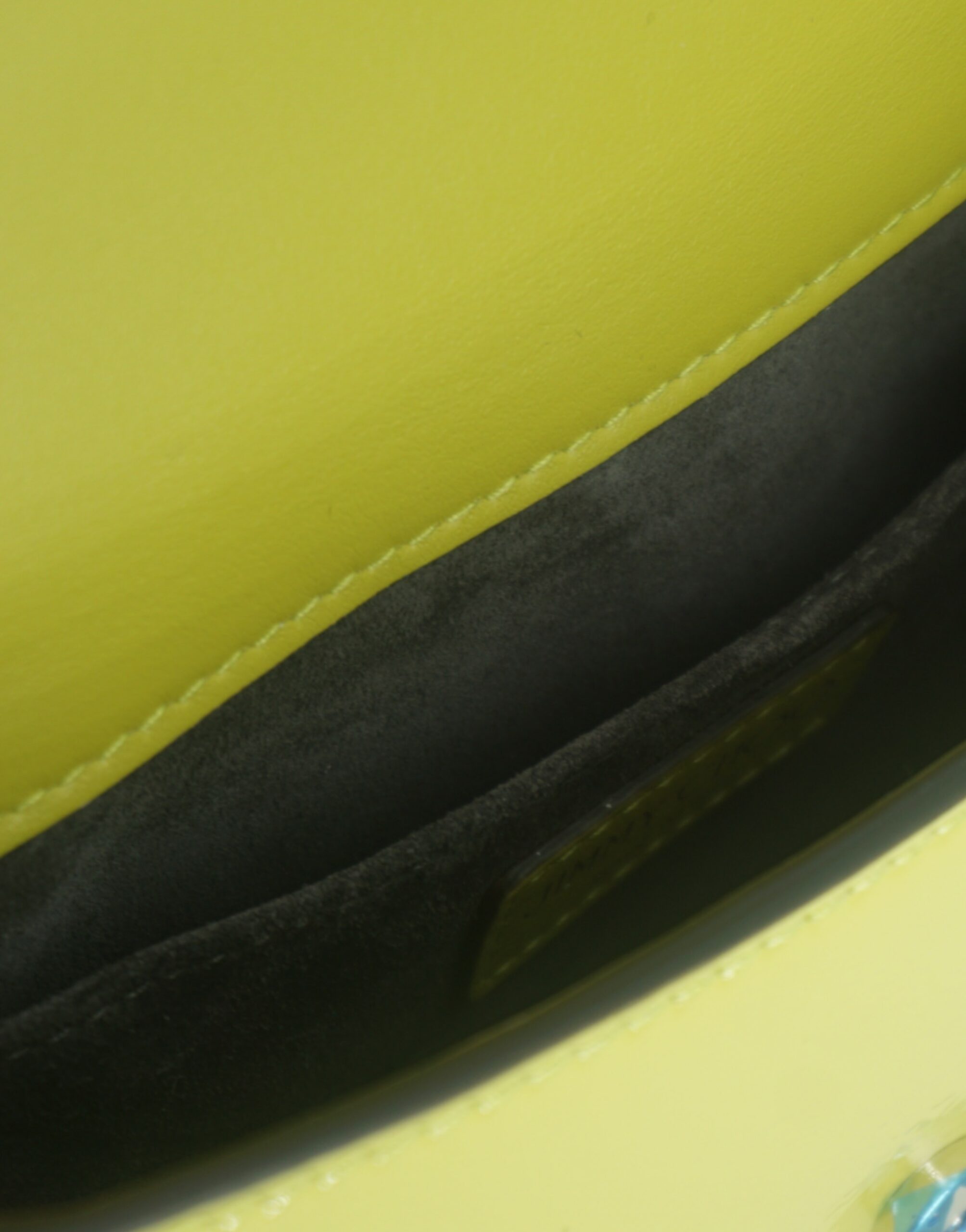 Bolso de hombro pequeño de piel amarillo lima Jimmy Choo