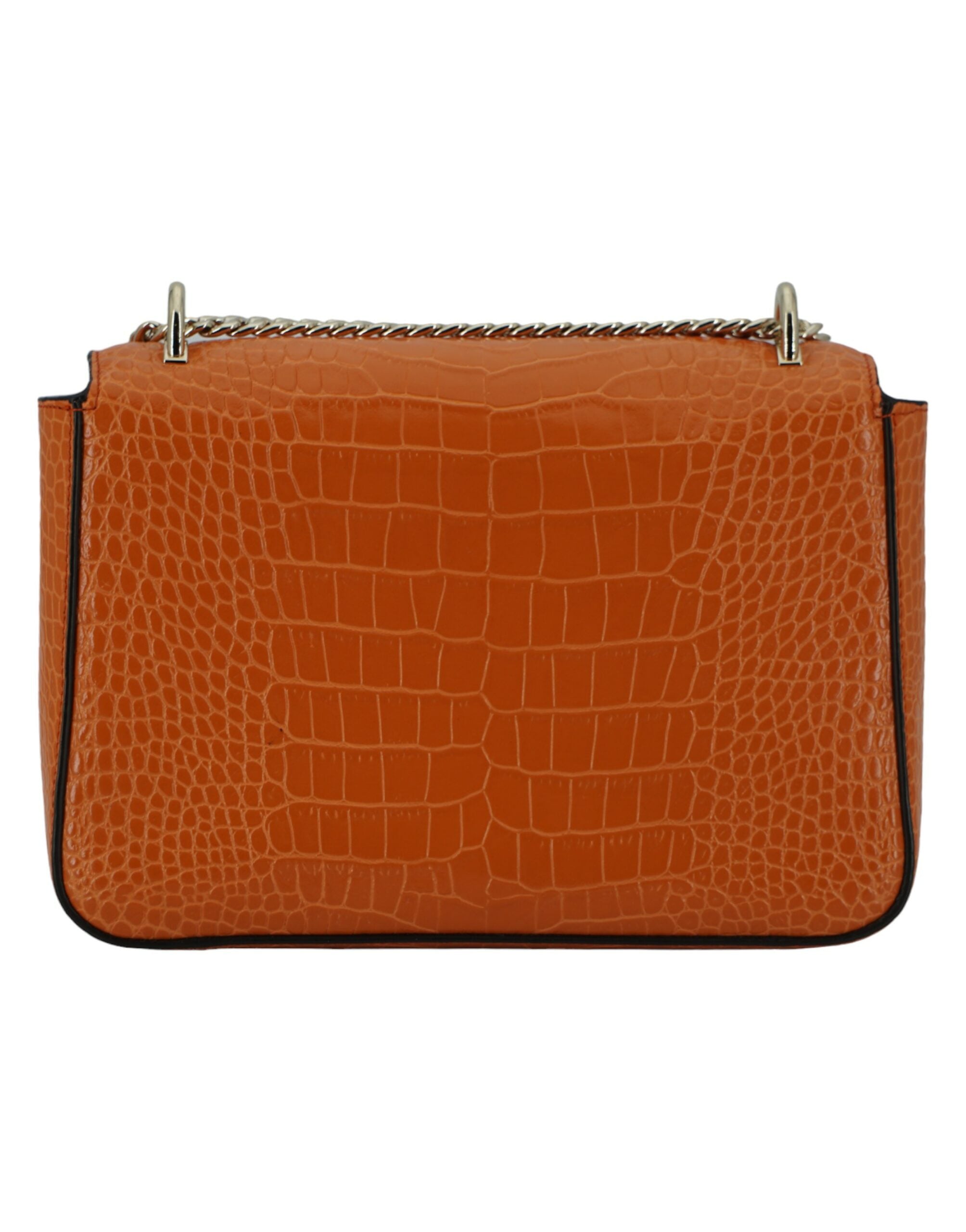 Bolso de hombro Jimmy Choo de piel color naranja ámbar