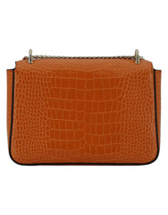 Bolso de hombro Jimmy Choo de piel color naranja ámbar