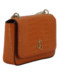 Bolso de hombro Jimmy Choo de piel color naranja ámbar