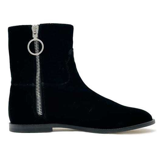 Botín de mujer de piel de becerro negra Off-White