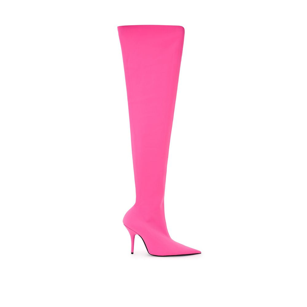 Botines elegantes de poliéster rosa de Balenciaga