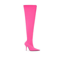 Botines elegantes de poliéster rosa de Balenciaga