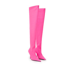 Botines elegantes de poliéster rosa de Balenciaga