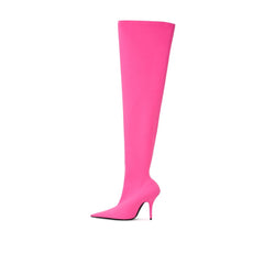 Botines elegantes de poliéster rosa de Balenciaga
