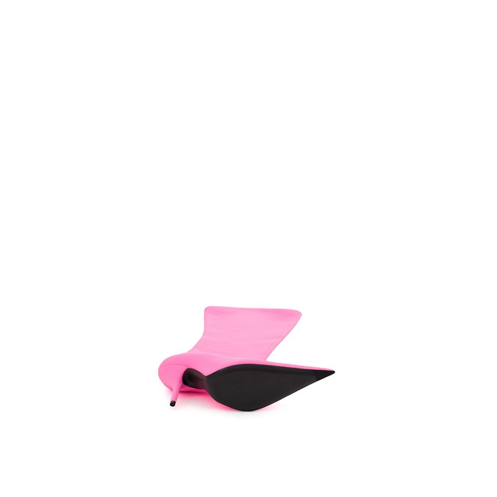 Botines elegantes de poliéster rosa de Balenciaga