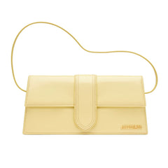 Bolso de mano de piel amarilla Jacquemus