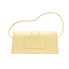 Bolso de mano de piel amarilla Jacquemus
