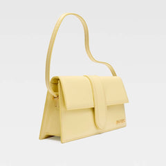 Bolso de mano de piel amarilla Jacquemus