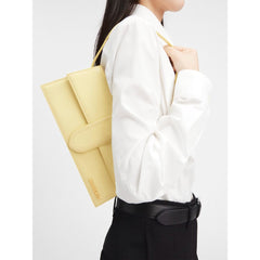 Bolso de mano de piel amarilla Jacquemus