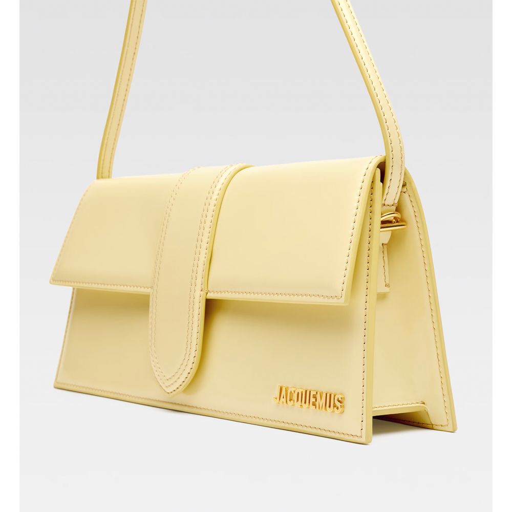 Bolso de mano de piel amarilla Jacquemus