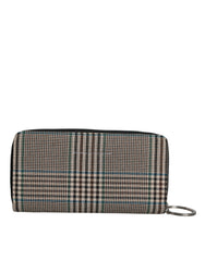 Cartera de mano continental con cremallera y diseño pata de gallo multicolor MM6 Maison Margiela