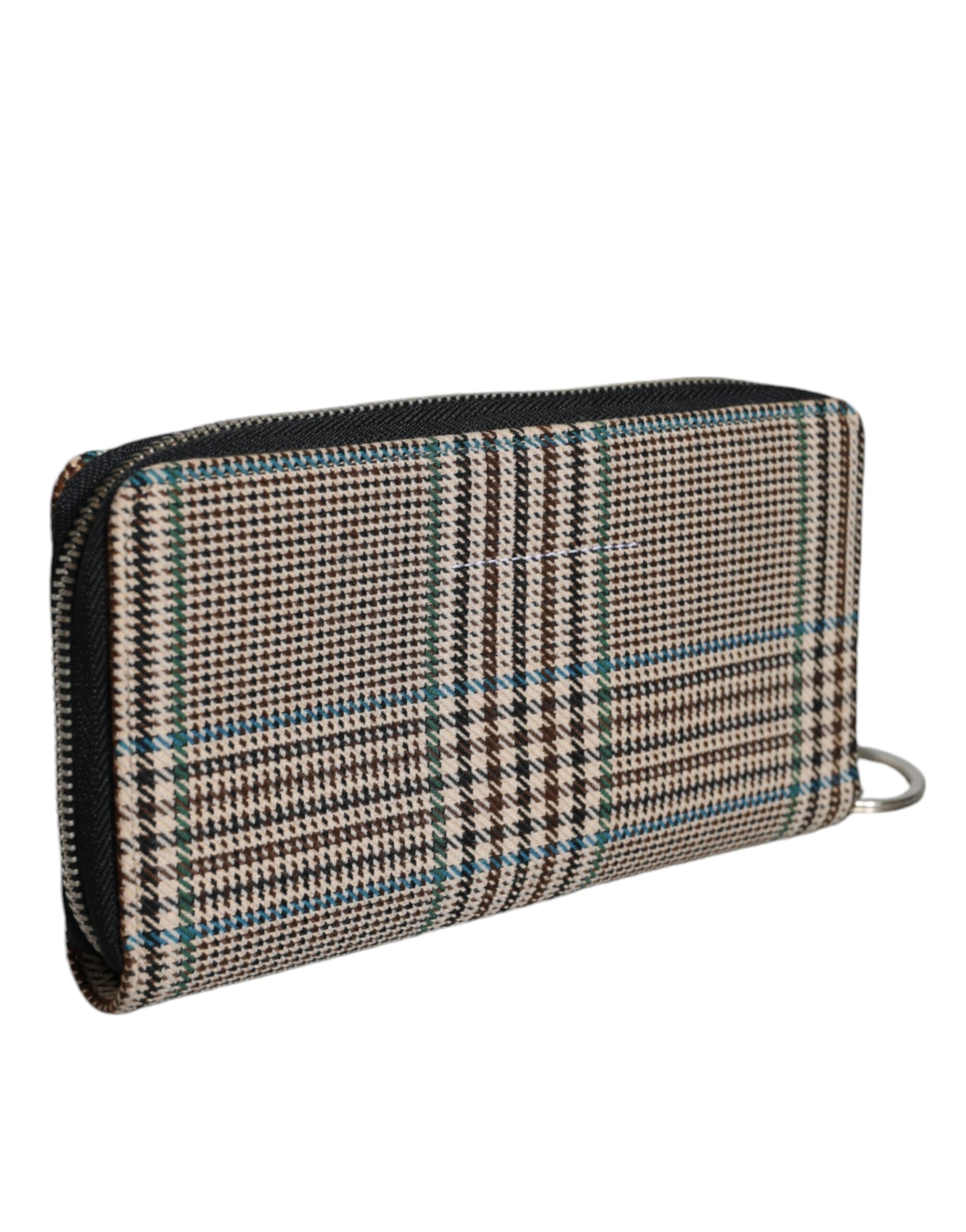Cartera de mano continental con cremallera y diseño pata de gallo multicolor MM6 Maison Margiela