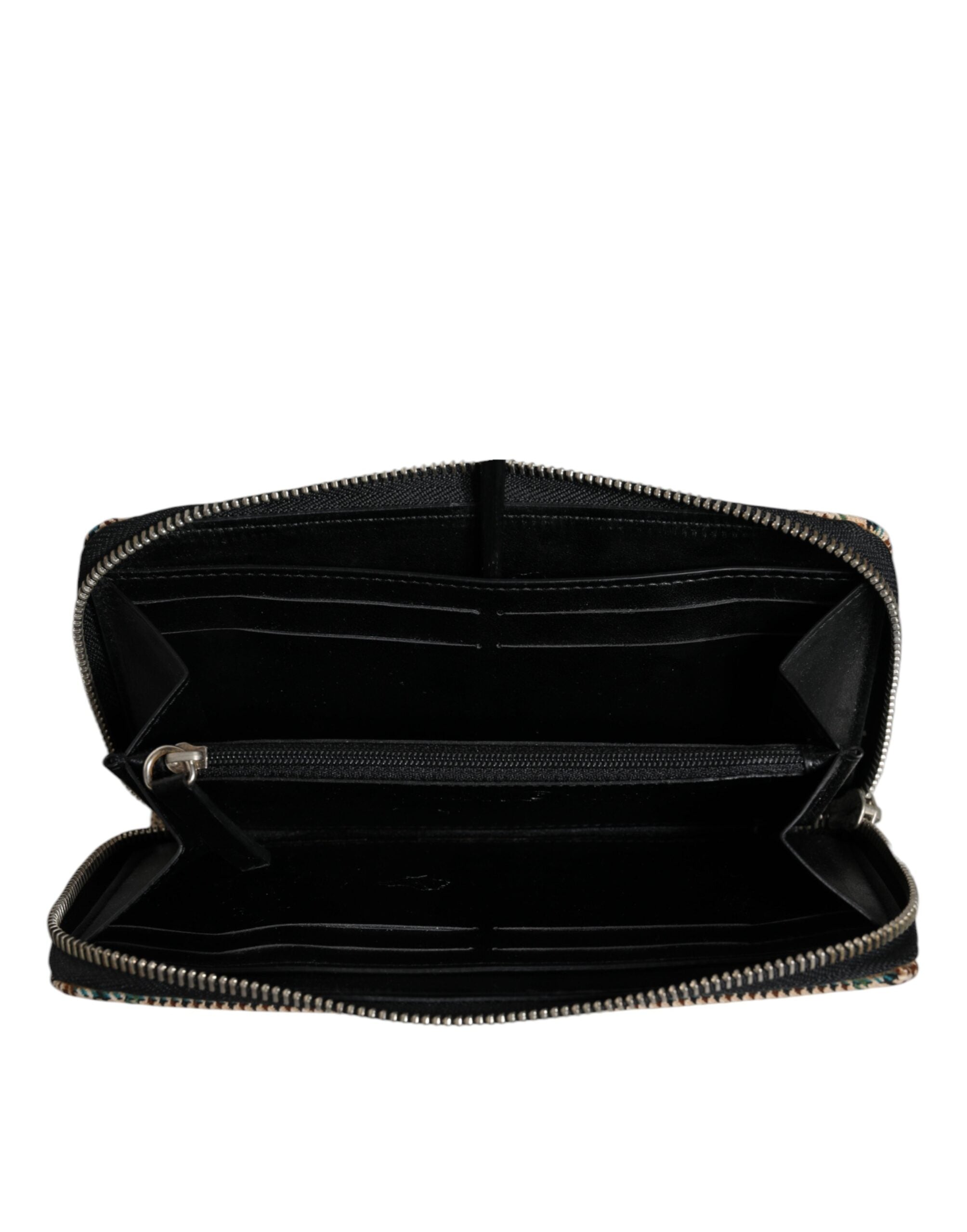 Cartera de mano continental con cremallera y diseño pata de gallo multicolor MM6 Maison Margiela