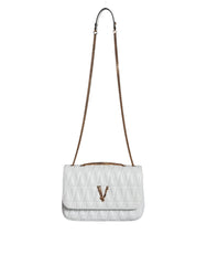 Bolso bandolera Versace Mini de piel napa blanca