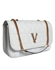 Bolso bandolera Versace Mini de piel napa blanca