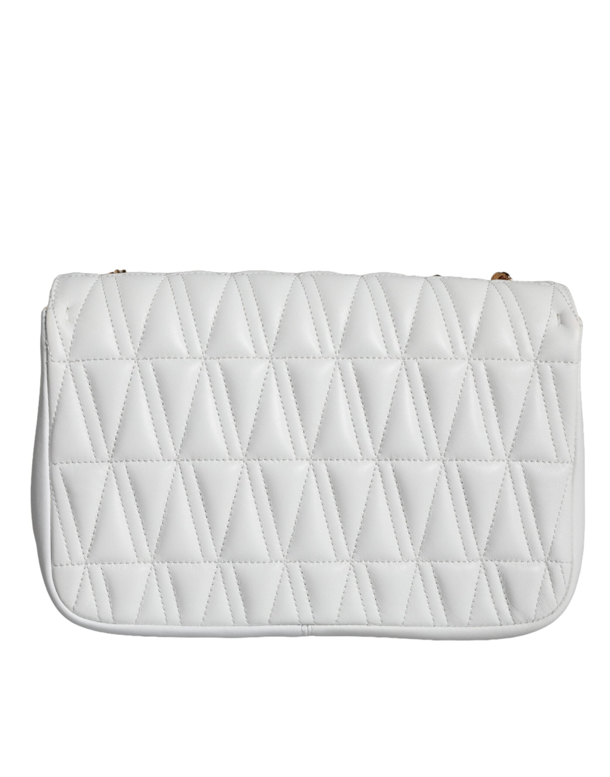 Bolso bandolera Versace Mini de piel napa blanca