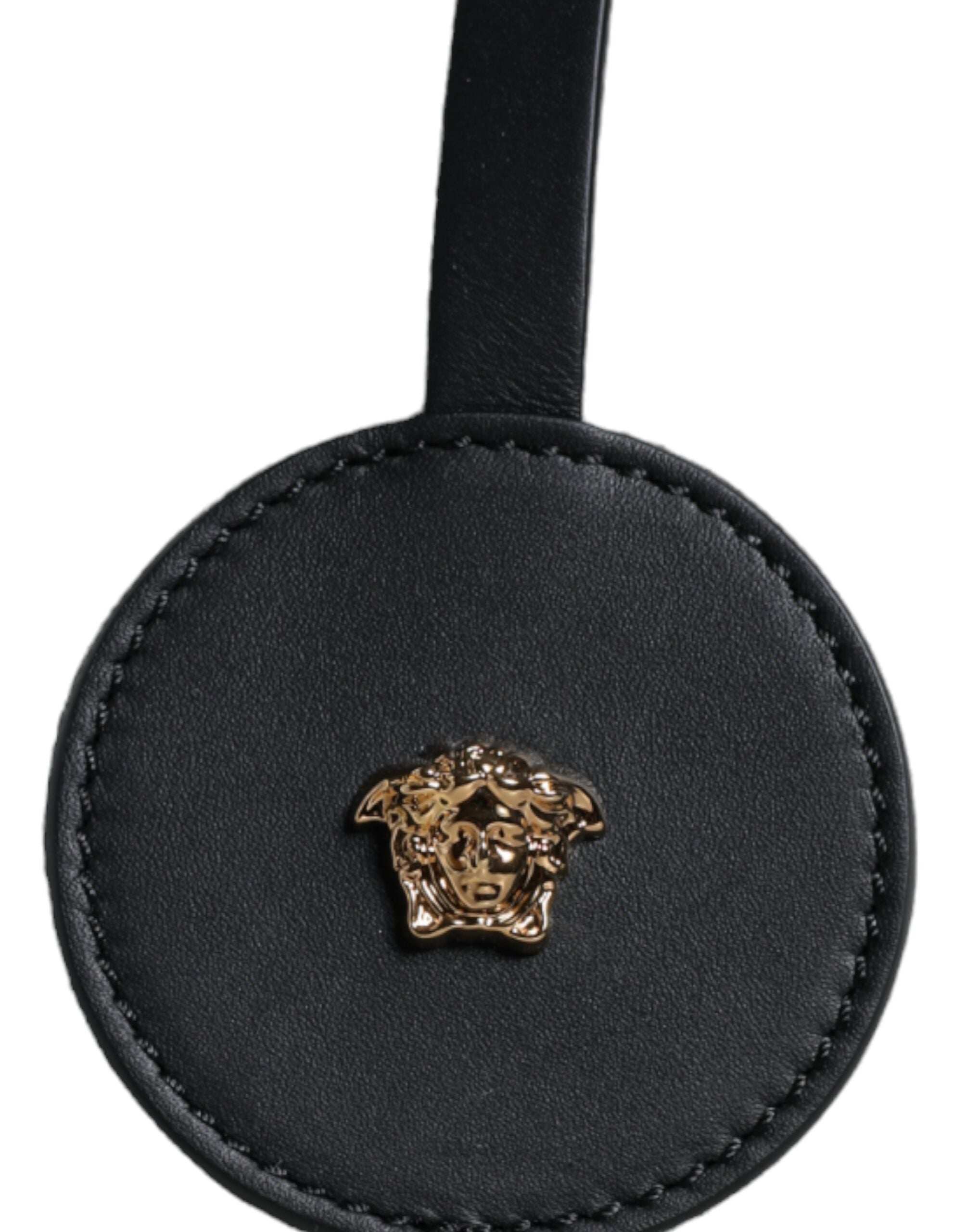 Bolso tote Versace blanco con asa superior de lona y cuero con logotipo