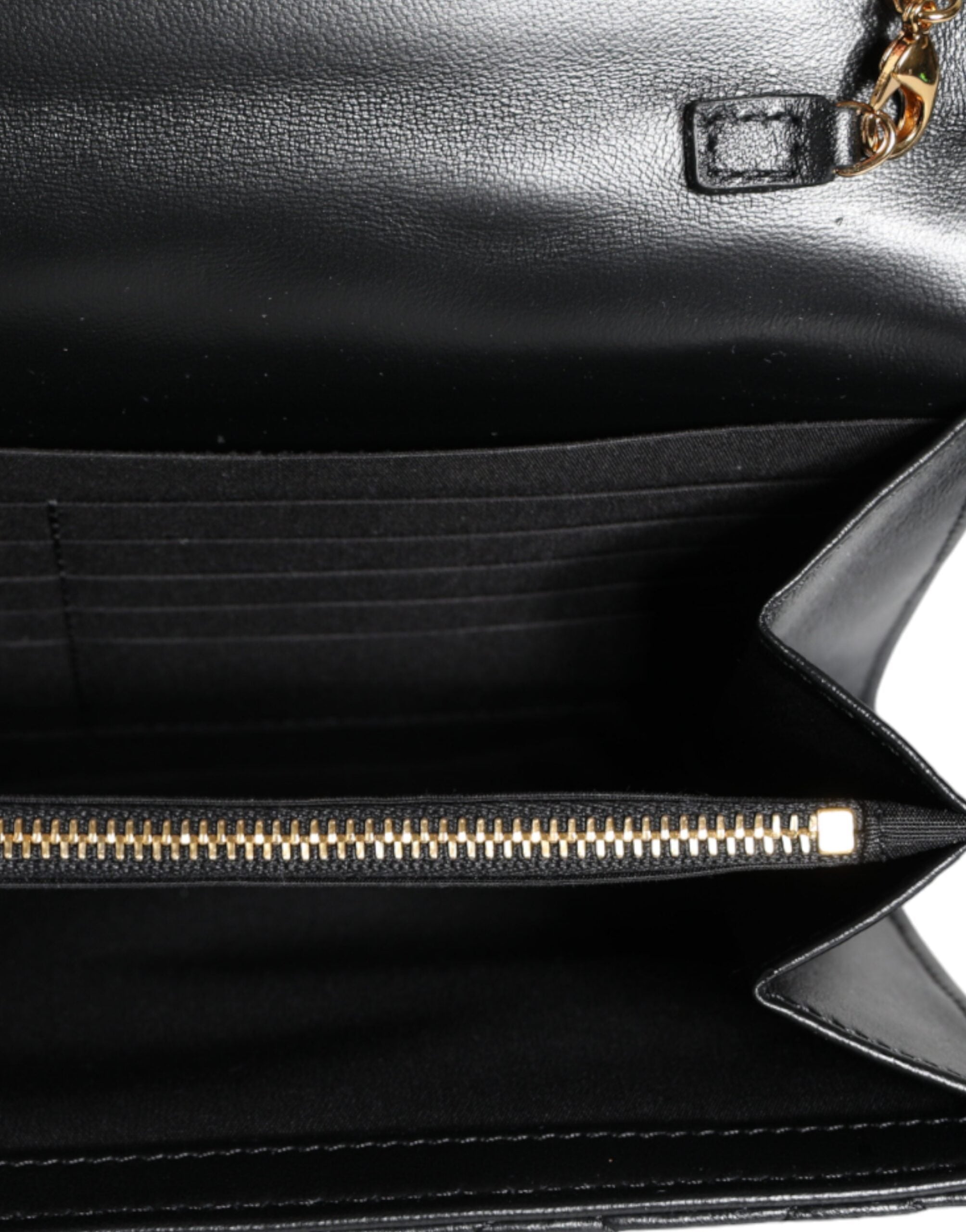 Bolso bandolera Versace de piel napa acolchada negra