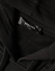 Sudadera con capucha y estampado de Medusa en algodón negro de Versace