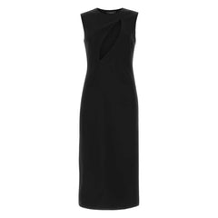 Vestido Versace de viscosa negra para mujer