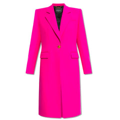 Chaquetas y abrigos de viscosa fucsia de Versace