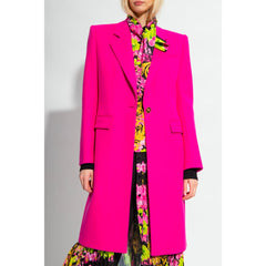 Chaquetas y abrigos de viscosa fucsia de Versace