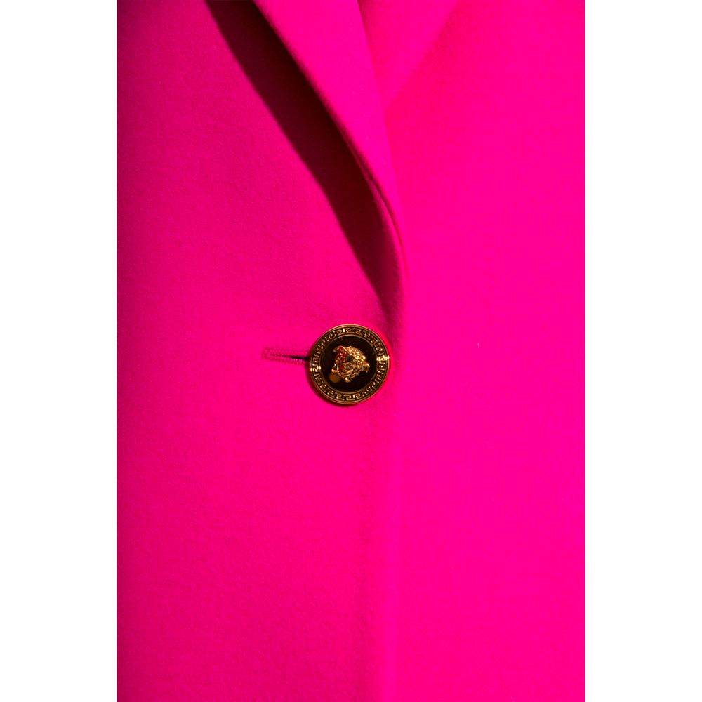 Chaquetas y abrigos de viscosa fucsia de Versace