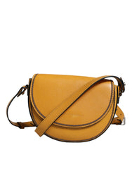 Bolso bandolera Brunello Cucinelli de piel marrón claro con logotipo y correa para la cintura
