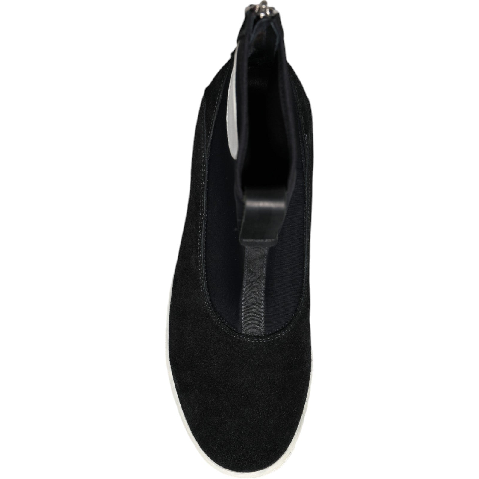 Botas de media caña Takeshi de neopreno en blanco y negro de Alexander McQueen