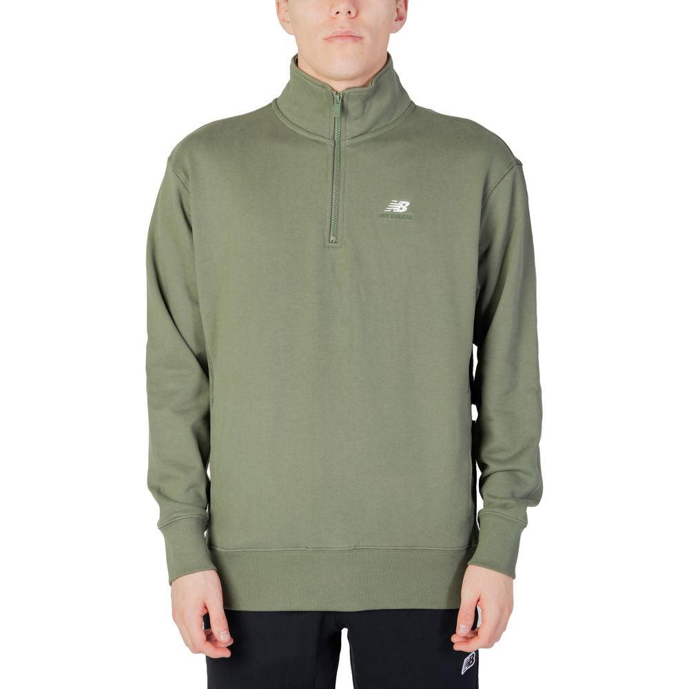 Suéter de algodón verde New Balance