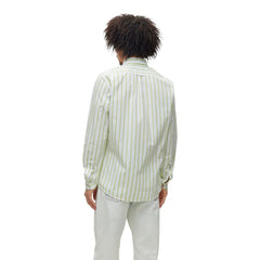 Camisa de algodón verde Hugo Boss