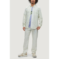 Camisa de algodón verde Hugo Boss