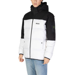 Chaqueta blanca de poliéster reciclado de Hugo Boss