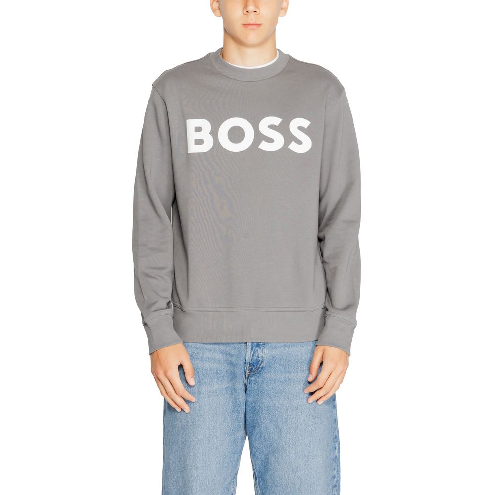 Sudadera de algodón gris de Hugo Boss