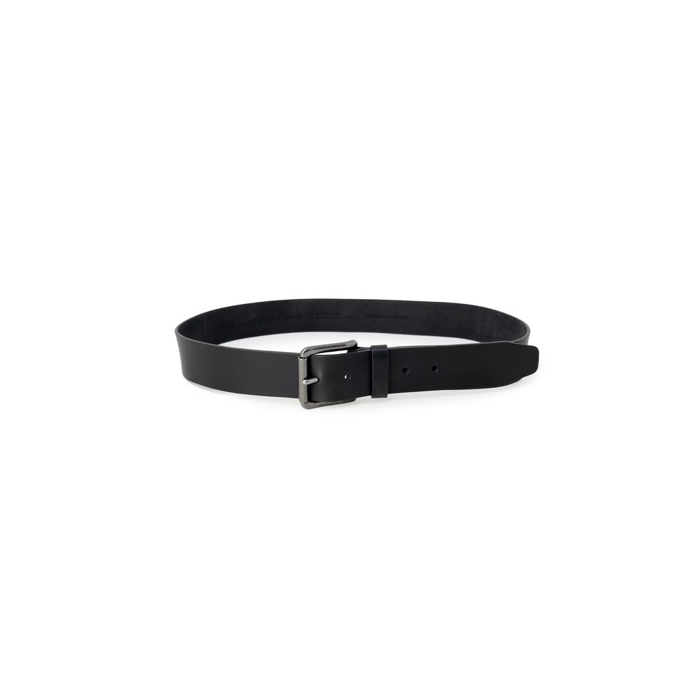 Cinturón de cuero negro Hugo Boss