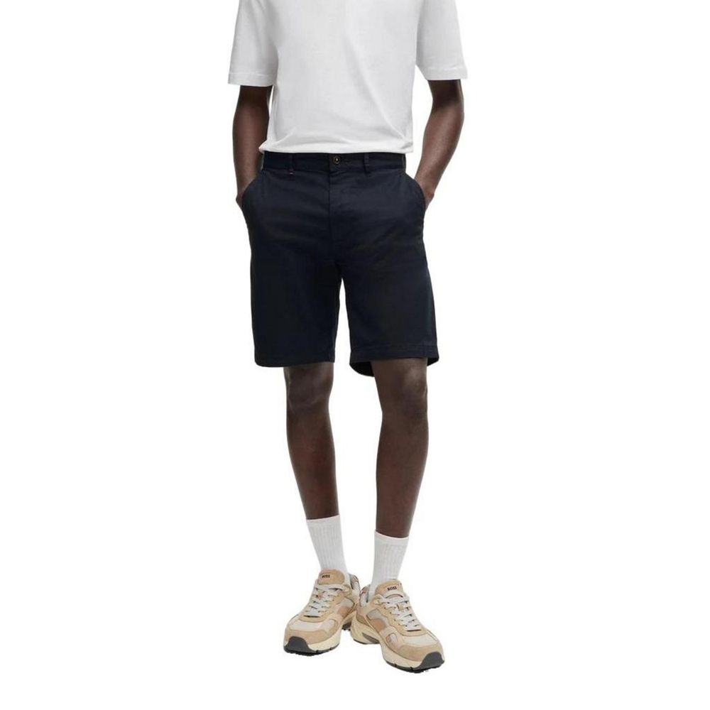 Bermudas de algodón azul Hugo Boss